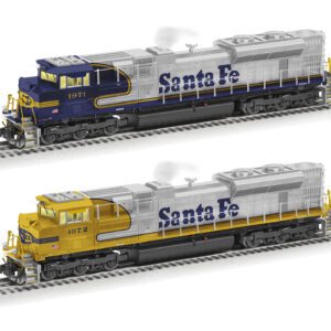 InStock Lionel SD70ACe Santa Fe Bonnet Locomotives-Yellow & Blue